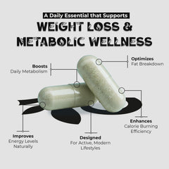 OLLOVITA Slim Plus – 1000mg Plant-Based Weight Loss & Metabolism Booster | Natural Fat Burner | Energy & Active Lifestyle Support | 60 Veg Capsules