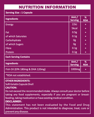 OLLOVITA Omega-3 Fish Oil – 1000mg Softgels for Heart Health, Cholesterol Support & Vitality | EPA & DHA | Cardiovascular Wellness – 60 Softgel Capsules